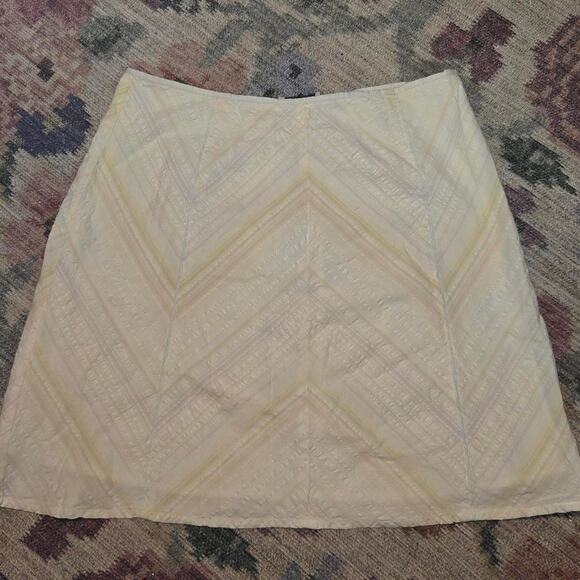 Cherokee Cream Textured A-Line Skirt - Picture 1 of 4